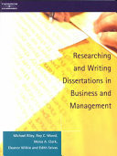 Researching and Writing Dissertations in Business and Management