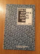 Philosophy & social criticism, vol. 28, no. 3 (2002)