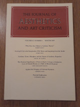 The journal of aesthetics and art criticism, vol. 63,1 (Winter 2005)