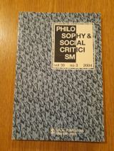 Philosophy & social criticism, vol. 30, no. 3