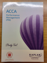 Acca Performance Management study text and exam kit