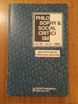 Philosophy & social criticism, vol. 20,4 (1994)