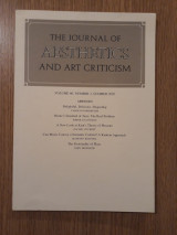 The journal of aesthetics and art criticism, vol. 60,3 (Summer 2002)