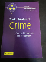 The Explanation of Crime