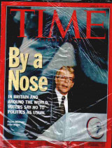 Time Magazine By A Nose 1992 April