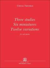 Three studies, Six miniatures, Twelve variations: for solo piano
