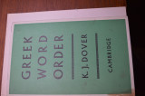 Greek Word Order