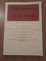 The journal of aesthetics and art criticism, vol. 63,4 (Fall 2005)