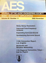 AES - Journal of the Audio Engineering Society - Volume 50 Number 11 - Nov 2002