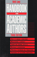 Handbook for Academic Authors