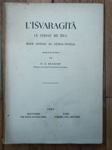 Ľ Isvaragita. Le chant de Siva. Texte extrait du Kurma-Purana