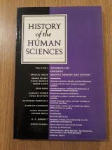 History of the human sciences, vol. 9,4
