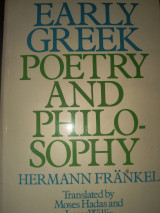 Early Greek Poetry and Philosophy