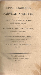 Μύθοι Αισώπειοι Fabvlae Aesopiae