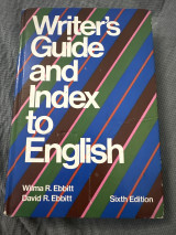 Writers guide and index to English