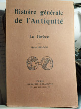 Histoire générqle de l΄ Antiquité. II La Grèce par René Bloch, 1929