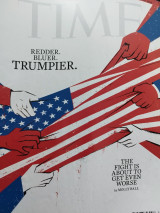 Time Magazine Redder. Bluer. Trumpier. November 2018