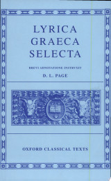Lyrica Graeca selecta