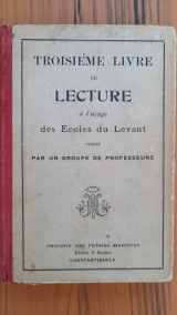 Troisieme livre de lecture