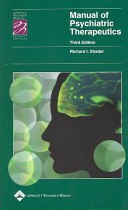 Manual of Psychiatric Therapeutics