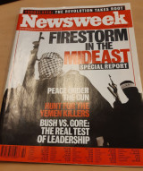Newsweek Magazine, Firestorm in the Mideast, special report, October 23, 2000