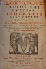 Ισοκράτους Λόγοι και Επιστολαί Isocratis Orationes et Epistolae
