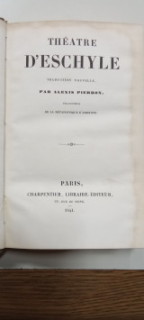 Théatre d'Eschyle