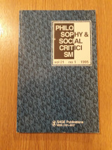 Philosophy & social criticism, vol. 21, no. 2 (1995)