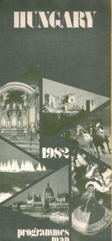 Hungary 1982 programmes map - Χάρτης Ουγγαρίας