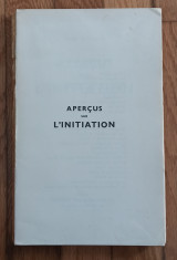 Aperçus sur ľinitiation
