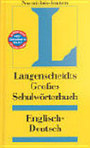 Langenscheidts großes Schulwörterbuch Englisch-Deutsch