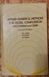 Applied Numerical Methods fo Digital Computation with Fortran and csmp - second edition