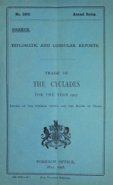 Report for the year 1907 on the trade of the Cyclades