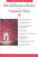Harvard Business Review on Corporate Ethics
