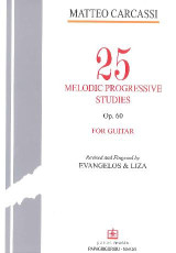 25 Melodic progressive studies op. 60: for guitar