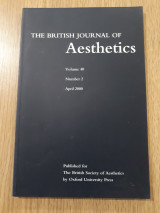 The British Journal of Aesthetics, Vol. 40,2