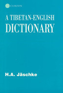 A Tibetan-English Dictionary