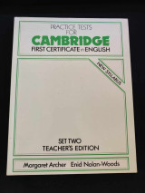 Practice tests for Cambridge first certificate in English