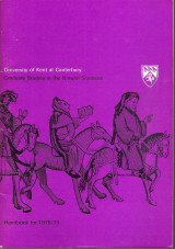 University of Kent of Canterbury Handbook 1978