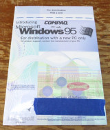 Microsoft Windows 95 for Distribution Compaq PC