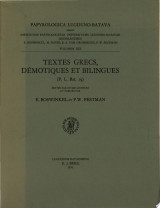 Textes grecs, démotiques et bilingues