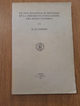 Le περί φιλοσοφίας d' Aristote et la theorie Platonicienne des idees nombres