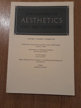 The journal of aesthetics and art criticism, vol. 57,3 (Summer 1999)
