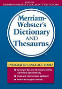 Merriam-Webster's Dictionary and Thesaurus
