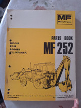 Mf Massey Ferguson Parts Book MF 252 Digger Pelle Bagger Excavadora