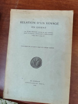 Relation d'un voyage en Orient