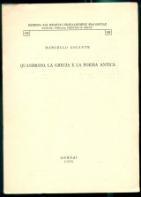 Quasimodo, La Grecia e la poesia antica