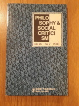 Philosophy & social criticism, vol. 26, no. 2 (2000)