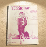 Yes sir, that's my baby. Μουσική: Walter Donaldson (Ελληνική έκδοση Moderne: δεκ. 1920) παρτιτούρα, πιάνο
