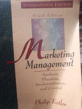 Marketing Management Analytics Planning and Control